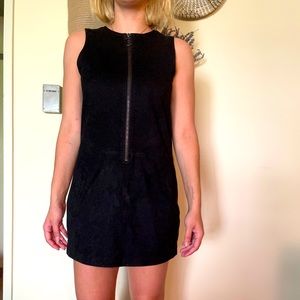 black suede dress